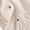 Chemisiers pour femmes français en bois oreille à lacets col en v plissé ample mince chemise à manches longues