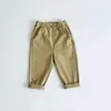 Dżinsy 2023 Spring Kids Pants Solid Boys Pants Fashion Childrentrousers Krótkie dzieci dżinsy dziecięce ubrania