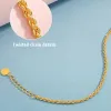 Brazaletes miqiao joyería fina real 18k oro brazalete retorcido pulsera sólida de cadena de cuerda región de boda para mujeres br002