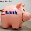5ml (16.5ft) 송풍기 팽창 식 색상 돼지 팽창 식 돼지 저금통이있는 이벤트 또는 중국에서 제작 된 이벤트 또는 프로모션을위한 맞춤형 돼지 은행