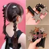 Rhinestone Star Hair Tie Ponytail High Elastic Hertiga Scrunchies Hair Bands for Girl Korean Hair Ropes Bands