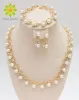 Sets kostenloser Versand 2024 Klassische Imitation Perlen Gold /Silber verlegt klare Kristallparty Geschenk Mode Kostüm Perlenschmuck Sets