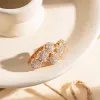 Oorbellen 585 Rose Gold oorbellen Diaspore edelsteen oorbellen voor vrouwen solide 18k goud gecreëerde kleurverandering oorbellen bruiloft fijne sieraden