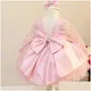 Robes de filles bébé pour Noël enfant en bas âge enfants fleur dentelle élégante princesse robe d'anniversaire enfants fête tle drop livraison maternité cl otvih