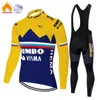 Ensemble de maillot de cyclisme d'hiver 2020 Pro Team hommes femmes polaire thermique vêtements de cyclisme vtt vélo maillot bavoir pantalon Kit Ropa Ciclismo Inv1291671