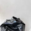 Le-Cag Hobo 버킷 백 아레나 가죽 디자이너 하드웨어 핸드백 이동식 미러 품질 크로스 바디 어깨 오토바이 가방 240215