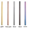 Drinking Straws High Quality Long Reusable Stainless Steel Metal Large Straight Straw 10mm/12mm