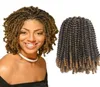 8 -calowe syntetyczne jamajskie odbicie Krótkie puszyste włosy przedłużenie Afro Spring Spiraget Braids 1 pakiet bomb szydełka Hair5193760