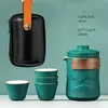 Teaware -sets kleine kuai outdoor ke met vier kopjes zak potreizen een enkele theeset