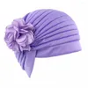 Abbigliamento etnico Donna Fiore Indiano Turbante elasticizzato Cappello Berretto Sciarpa per capelli Copricapo Trucker Uomo Cappellino da uomo regolabile