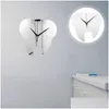 Horloges murales Unique Miroir en forme de dent Horloge Clinique dentaire moderne Silencieux Décoratif Bureau Acrylique Drop Livraison Otoqt
