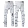 Jeans lila designer rak mager byxor jeans baggy denim europeiska jean hombre herrbyxor byxor biker broderi rippade för trend 29-40