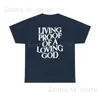 Damen T-Shirt Männer Frauen Sommer Living Proof of a Loving God Print Y2k T-Shirt Unisex Christian Cross Jesus Kurzarm T-Shirts Lose Baumwolle Top T240221