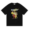 デザイナーRHUDE TシャツメンズデザイナーRHDUE TシャツブランドRHUDEマイクロラベルレターアートアブストラクトマンと女性のための半袖Tシャツアメリカアメリカンハイセント24PH