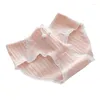 Women's Panties Pure Cotton For Women Cute Style Underpants Fashion Pink Print Briefs Soft Breathable Bowknot Ladies Lingerie