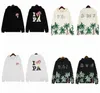 Automne Hommes Sweats à capuche Sweatshirts Designer Palmes Angels Pull en vrac Imprimer Femmes High Street Sweat à capuche Sweat-shirt à col rond pour les amoureux de la mode Taille asiatique