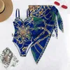 Women's Swimwear 2023 New 2PC Push Up Women Bikini Set Skirt Floral Printed Bikinis Strappy Bandage Brazilian Biquini Bathing SuitH2422105