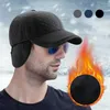 Casquettes de Baseball pour Hommes, Tendance d'hiver, Casquette de Baseball Chaude, Protection des Oreilles Coupe-Vent épaissie pour l'extérieur de Papa