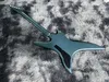 Chinese electric guitar BC R metallic blue and black color Mahogany body neck 6 strings