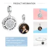 Lockets ELESHE FOREVER LOVE Dangle Charm Fit Original Bracelet Necklace 925 Sterling Silver Custom Photo Beads for Women DIY Jewelry