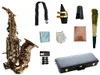 Mark VI Zakrzywiony saksofon sopranowy S SOSOPHONO B Płaski mosiądz Lakier Złoty Instrument drewniany z akcesoriami 8446760