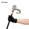 Bastón dorado y negro de lujo con forma de dragón, bastón decorativo a la moda para caminar, bastón elegante para caballero, perilla para Cosplay, crosier de 93cm