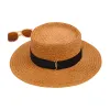 Designer palha balde chapéu luxo aba larga chapéu de praia das mulheres cabido verão masculino casual grama trança letras de ouro fivela moda sunhat