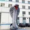 wholesale Decorative Cobra Inflatable Serpent 6m Giant Snake Inflate Naja Nivea Black Elapoid for Park/Advertisemen