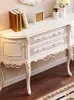 Decorative Plates Solid Wood Console Tables Home American High-End Luxury Half Round Table Wall Storage Curio Cabinet