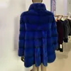 Women's Fur & Faux Fur Imitation mink fur coat Synthetic fur thick coat Women's winter warm coat customization