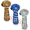 Latest Colorful Cool Twist Rope Design Pyrex Thick Glass Smoking Tube Handpipe Portable Handmade Dry Herb Tobacco Oil Rigs Filter Bong Hand Spoon Pipes DHL