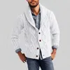 Pulls pour hommes Automne Hiver Cardigan Hommes Vestes Manteaux Poches de mode Tricoté Slim Fit Manteau Vêtements pour hommes 2024