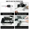 &equipments Professional Stainless Steel Manual Jump Ring Maker Machine with 20 Mandrel Accessories Essential Jewelry Tool for Jewelry Make