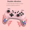 GamePads Pink Wireless GamePad för Nintendo Switch Console USB Joystick Switch Pro Controller med Gyro Gravity Sensor Dual Vibration