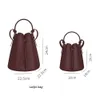 Designer Bag Polen Numero Huit Bucket Bags Full-Grained Couro Tote Crossbody Banhado A Ouro Hardware De Aço Inoxidável Bolsas De Camurça Forro Bolsa De Ombro