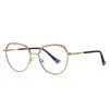 サングラスRbenn 2024メタルフレームAnti Blue Light Reading Glasses CR-39レンズファッションの屋外ポヒョム眼鏡1.75