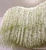 24 färger Artificial Silk Flower Wisteria 34CM Orchid String Rattan Home Garden Wall Hanging Flowers Vine Centerpiece Xmas Party W3350373