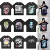 ヘルスターデザイナーTシャツグラフィックTシャツ服ヒップスターウォッシュファブリックストリートグラフィティレタリングプリントビンテージピュアコットンルーズフィッティングプラスサイズFlyWord123