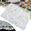 Decorative Flowers Artificial Rose Hydrangea Flower Wall Panels Wedding Birthday Party Decor 60 X 40cm 6pcs