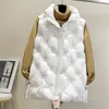 Kvinnors västar 2024 Autumn/Winter Sweetheart axel ner bomull Vest Bright Face Wash Free Fashion Foreigna Fashionable Coat