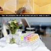 Expositor para bolo com 16 furos, suporte acrílico transparente para pirulito, exibição para casamentos, aniversário, festa de natal