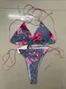 Maillot de bain Sexy pour femmes et filles, ensemble Bikini de plage, motif de lettres, costume moulant, short pour Couple et hommes