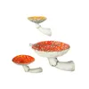 Novelty Items Pack Of 3 Mushroom Hanging Shelf Resin Wall Mounted Small Decor Keys Holer Ornaments Rack Living Room Holidays Crafts Dh5Ue