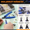 Equipments 4 Pieces Beading Pliers Jewelry Bead Crimping Pliers Flush Cutter Essential Tool for DIY Project and Jewelry Making Dropship