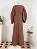 Etniska kläder Ramadan Abaya Dubai Turkiet Muslim Islam Saudiarabien Modig klänning Kebaya Afrikanska klänningar Abayas för kvinnor Robe Femme