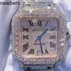 Diamantes AP Reloj Apf Factory Vvs Iced Out Moissanite Puede pasar la prueba Diamantes de lujo Movimiento de cuarzo Iced Out Sapphire 2023 Reloj de pulsera Personalización de piedra puede t394F