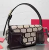 Designer - Hobo Bag femmes tweed Sacs sous les bras sac à main en toile bandoulière réglable sac messager pour femmes style