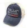 2024 U.S. Presidentval Cap Washed Old Trucker Cap Trump broderat Mesh Baseball Cap