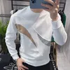 Homens camisetas Roupas masculinas brancas para homens moletom tops gráfico em torno do pescoço poliéster xl tamanho s com moda harajuku