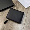 Mens and Womens Wallets Purses Designer Card Holders Square Short Purses Cowhide Fashion Brand Change Bags Gift Box TOP